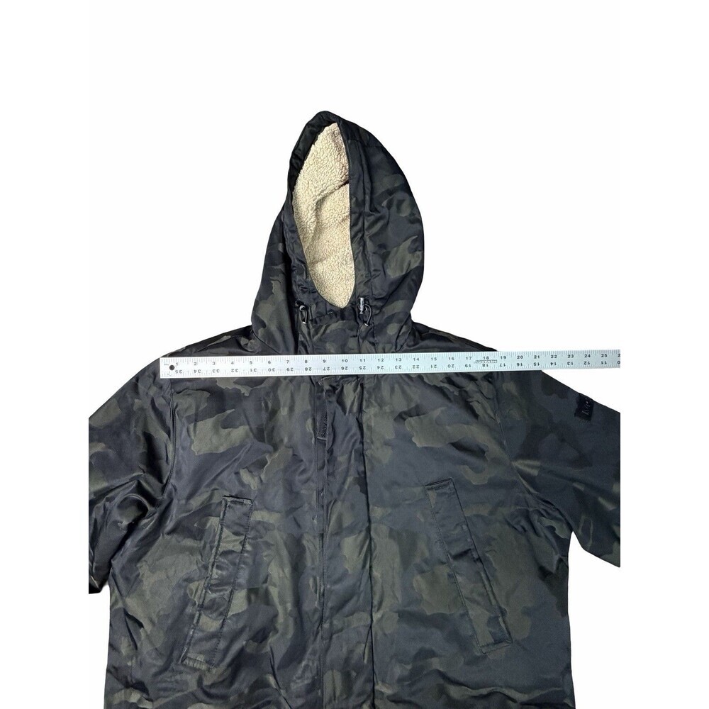 Michael Kors Mens Otto Stadium Parka Camo Hooded Jacket Sherpa Lined Medium M - Picture 15 of 16